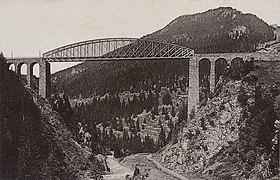 Trisannabrücke im Jahr 1895