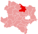 Lage des Bezirkes Horn in Niederösterreich
