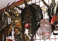 Abb. 9: 4 Klaubauf-Masken 1997-2003