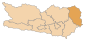 Lage des Bezirkes Wolfsberg innerhalb Kärntens