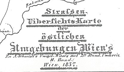 Text der Umgebungskarte 1837.