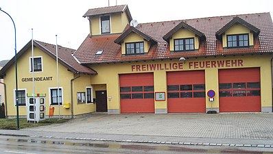 Bau der neuen Feuerwehr 1993